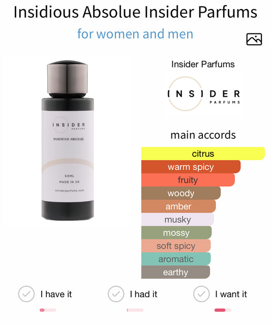 Insider Parfums Insidious Absolue Extrait 50ml