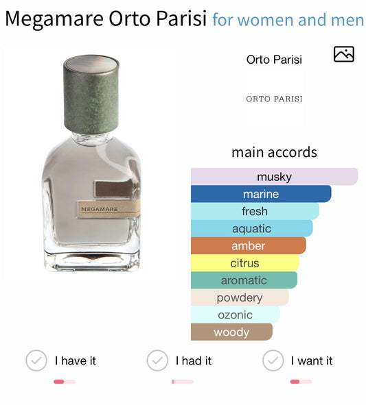 Orto Parisi Megamare Extrait 50ml