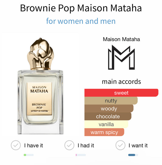 Maison Mataha Brownie Pop Extrait 100ml
