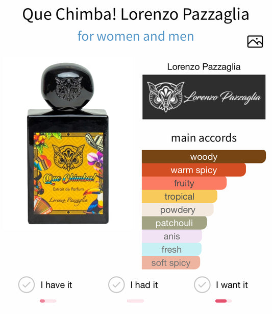 Lorenzo Pazzaglia Que Chimba Extrait 50ml