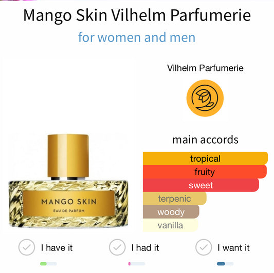 Vilhelm Parfumerie Mango Skin EDP 100ml
