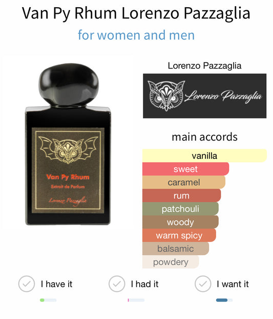 Lorenzo Pazzaglia Van Py Rhum Extrait 50ml