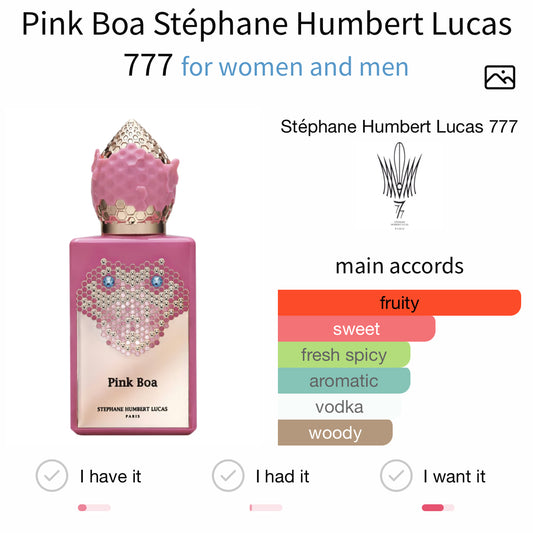 Stephane Humbert Lucas Pink Boa Extrait
