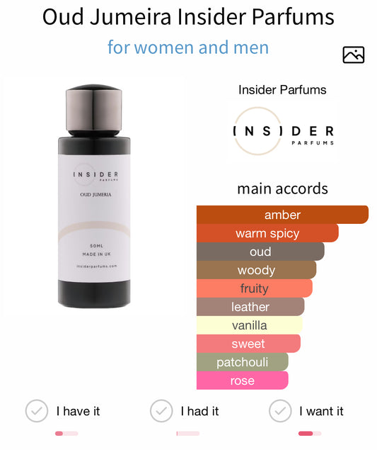 Insider Parfums Oud Jumeira Extrait 50ml