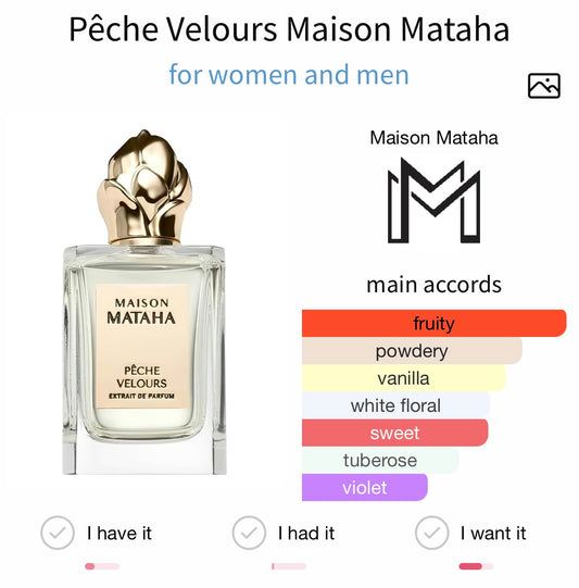 Maison Mataha Peche Velours Extrait 100ml