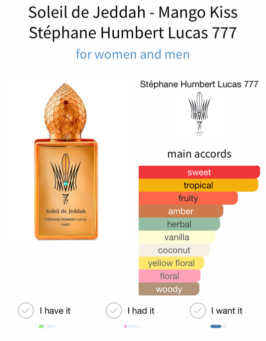 Stephane Humbert Lucas Soleil de Jeddah Mango Kiss 50ml