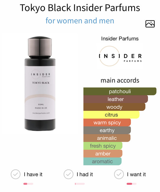 Insider Parfums Tokyo Black Extrait 50ml