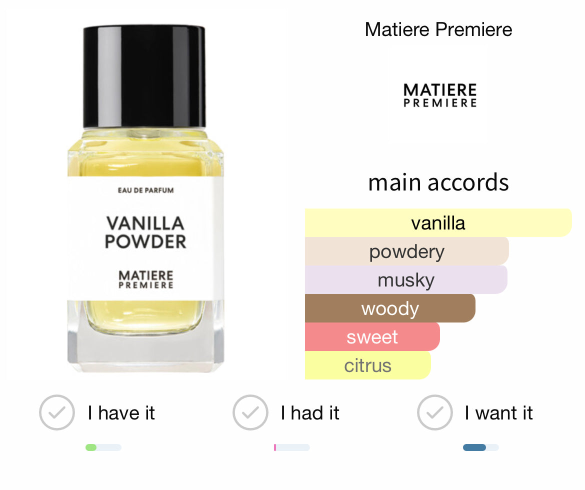 Matiere Premiere Vanilla Powder 100ml
