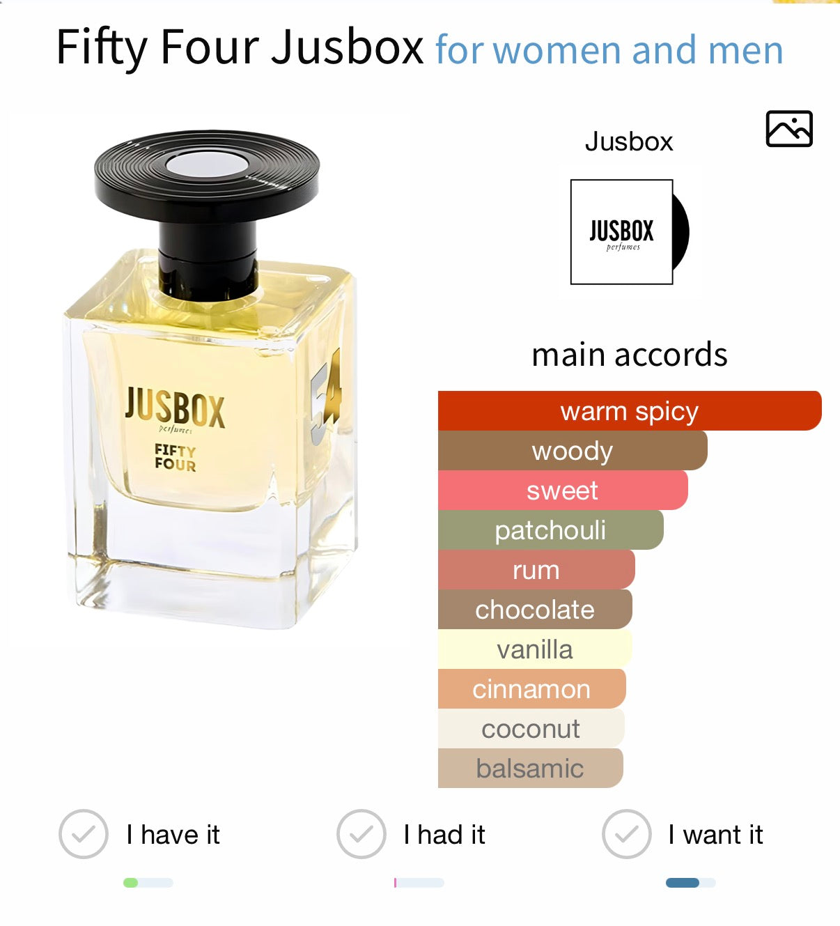 Jusbox Fifty Four EDP 78ml
